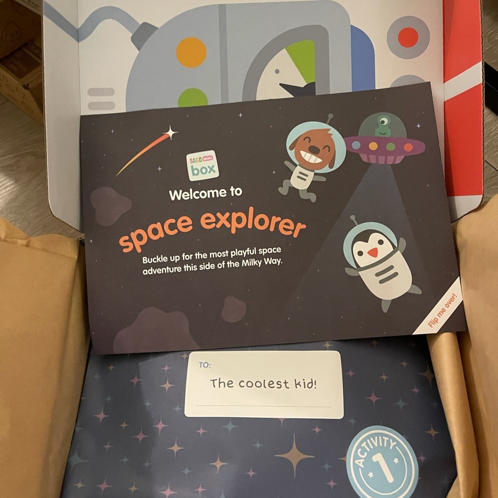 Sago Mini Activity Box - subscription play set box - Space Explorer